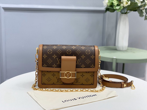 L Family LV bag dauphine handbag M44391 Huangpin Louis  classic Dauphine handbag series new list-844a31a8